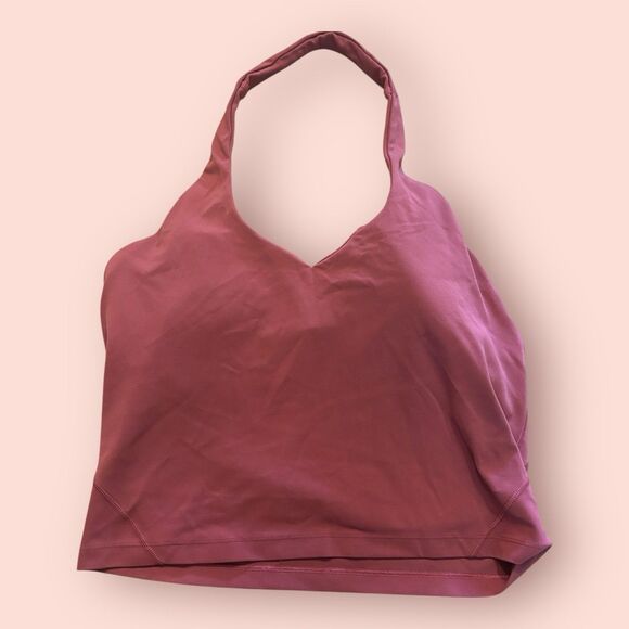 Lululemon Align Halter Tank Top Cropped in Mauve Size 10 - Picture 1 of 7